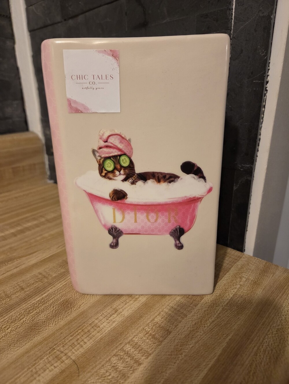 Ceramic Fashion Book Style NWT Vase/Brush Holder & More
